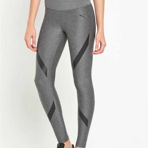Puma Power Cell Gray/Black Athletic Leggings sz: S